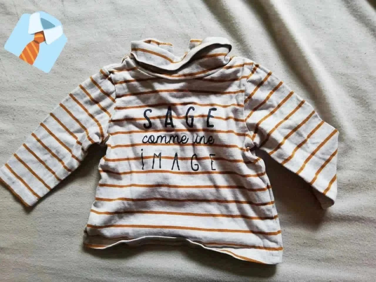 Tape à l'Oeil Maillot Col Roulé 3 Mois Bon état Rayé Bébé